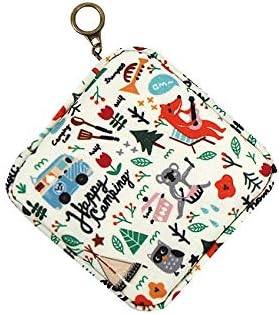 AURORA BAY Square Cosmetic Pouch Clutch Makeup Bag Waterproof Toiletry Bag (Forest)