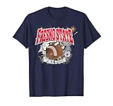 Elite Authentics Unisex-Adults Blue Small Crew Neck Short Sleeve T-Shirt - Fresno State Bulldogs Football Vintage 90's Fireworks