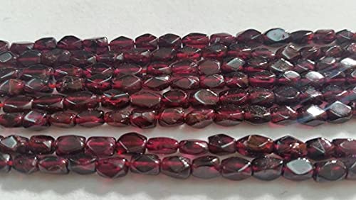 Garnet Rectangle Faceted LKBEADS, idéal pour offrir un bijou fait main