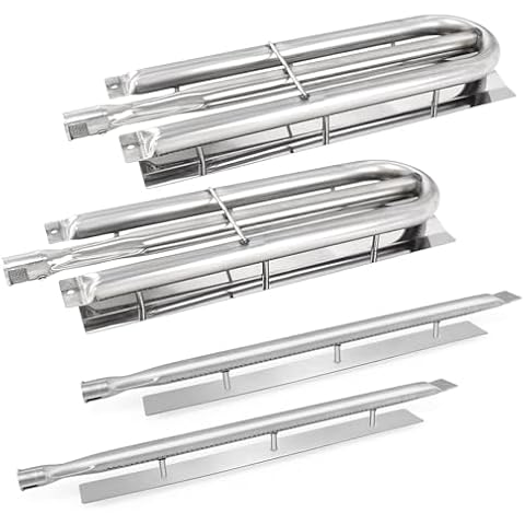 Boloda PA080050 PA080051 Replacement Burners for Viking Gas Grill Parts,for Viking VGBQ410-3RE1,VGBQ410-3RT,VGBQ412-2RE，for Viking VGIQ300-2RE,VGIQ410-3RT,VGIQ530 Replacement Parts Cover