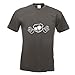 Kiwistar JDM T-shirt imprimé motif cochon - Gris - Medium