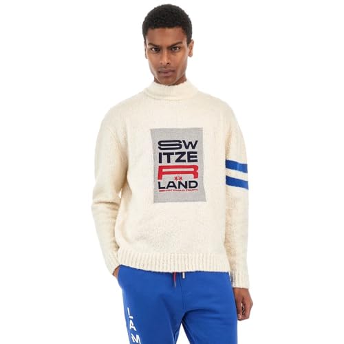 Pull La Martina Homme Blanc en Polyamide de haute qualité