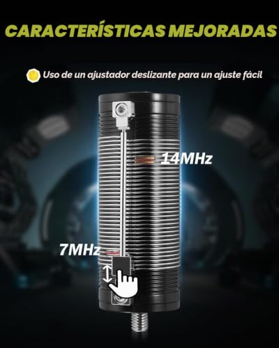 Antena vertical HF JPC-12 para solucionar la sintonía en exteriores 2