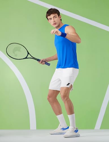 Image of Amazon Brand - Symbol Men's Polyester Color Block Active Regular Fit Sports | Round Neck | Sleeveless T-Shirt