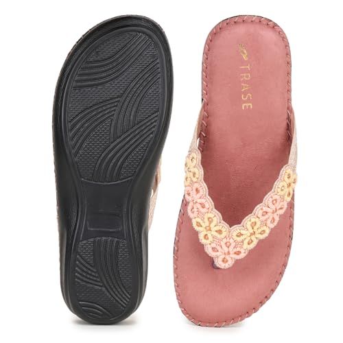 Image of TRASE Ortho Slippers For Women | Slippers For Woman | Lightweight, Comfortable And Stylish Women Slippers | Flats | Soft Women Footwear | Trendy Ladies Chappal | Orthopedic Slippers