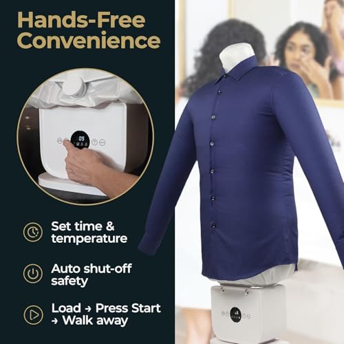 الة كي القمصان الاوتوماتيكية - لا حاجة للكي - تجفيف سريع 10-15 دقيقة - للقمصان والسراويل - نظام الهواء الساخن | جهاز كي القمصان الاوتوماتيكي بدون مكواة