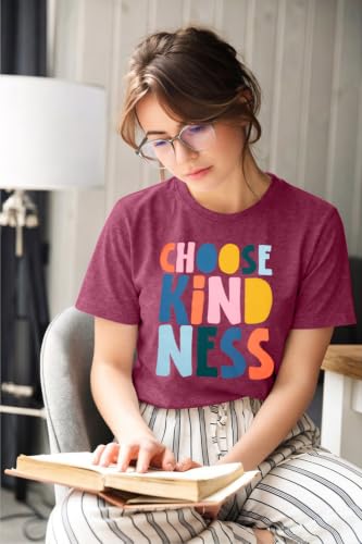 Teacher Shirts Women First Day Back School Kindness Short Sleeve Tee Tops — view 2