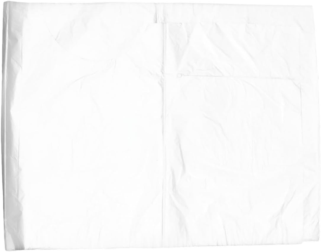 ORFOFE Disposable Lightweight Waterproof 100pcs Pe Hairdressing White Shawl | Comfortable Breathable Wear, for Home Use and Salon Settings, One-time Use Design for Men and Women