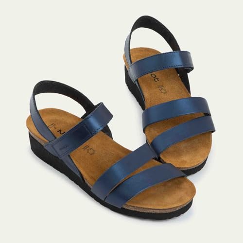 Image of NAOT Kayla Women's Sandals - Supportive 3-Strap Design with Backstrap, Cork & Latex Footbed - Arch Support - Travel-Friendly Comfortable Walking Sandals for All-Day Wear