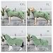 Super Absorbent Dog Bathrobe Pineapple Soft Fast Drying Dogs Towel Robe Adjustable Drying Coat for After Bath with Hood (Pineapple Green, XX-Large)