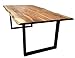 Produktbild SAM Baumkantentisch 220x100 cm Quarto, Esszimmertisch aus Akazie, Holz-Tisch mit schwarz lackierten Beinen