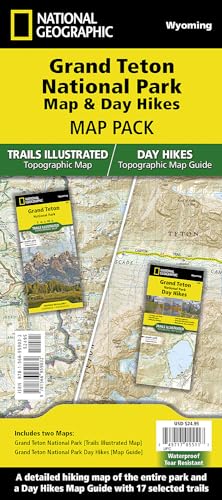 Grand Teton Day Hikes and National Park Map [Map Pack Bundle] (National Geographic Trails Illustrated Map)
