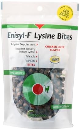 Vetoquinol Enisyl-F Lysine Bites - L-Lysine Chews for Cats & Kitt...