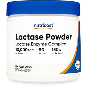 Nutricost Lactase Enzyme Powder 150G – Lactase Enzyme Complex – Non GMO