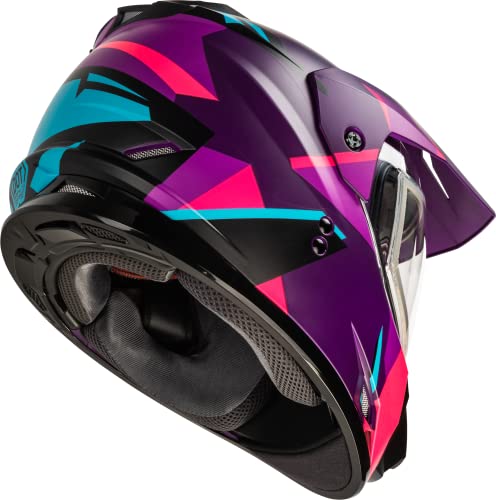 Gmax Gm-11S Adventure Dual Lens Shield Snow Helmet (Matte Purple/Pink, Medium) #TOP4