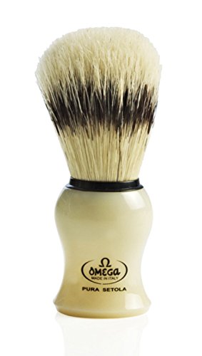 Omega 80266 - Brocha de afeitar, cerda auténtica