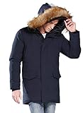 Beste Verwendung: Midi-langer Winterparka für Männer in kalten Städten, tägliches Pendeln zur Arbeit, Wandern, Reisen, Bergsteigen, Camping usw. Perfekt zum Klettern, Schneesporten, Arbeiten, Wandern, Reisen, Alltag und geeignet für leichten Regentag. Columbia Fleecejacke für Herren, Camouflage-Jacke, Fbi-Jacke, Herrenjacke, Winterjacke, Wintermantel, Mäntel für Herren, Fahrradjacke