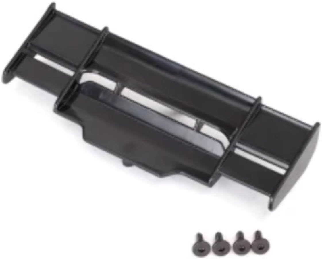 Wing, Rustler 4X4 (black)/ 3x8mm FCS (3) (TRX6721)