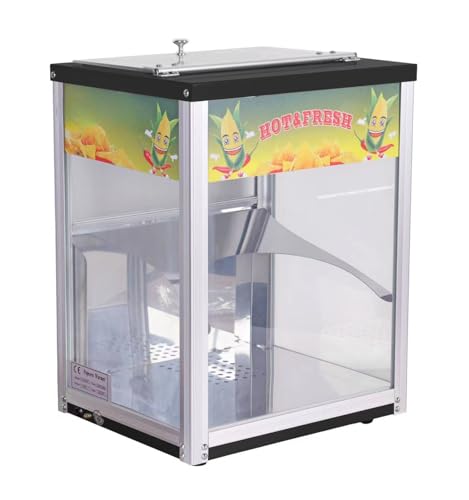 Commercial Chip Warmer Machine Restaurant Chip Display Cabinet, Stainless Steel Frames, Keep Chips Warm and Fresh for Hours