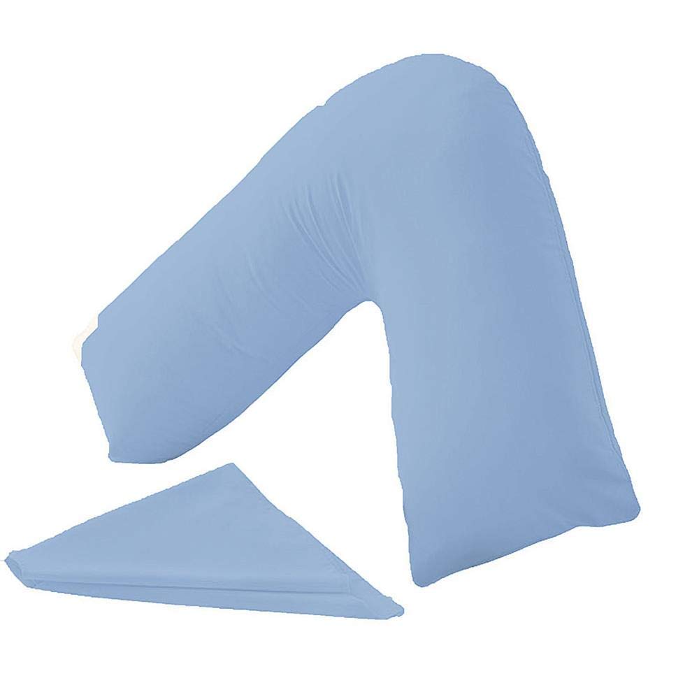 CnA Stores Orthopaedic V-Shaped Pillow Extra Cushioning Support For Head, Neck & Back (Grey, V-pillow With Cover) — view 22
