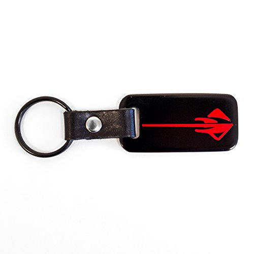HEM HIGH-END MOTORSPORTS Satin Black Key Chain Fob for C7 Corvette, Red Stingray Logo, Made in USA