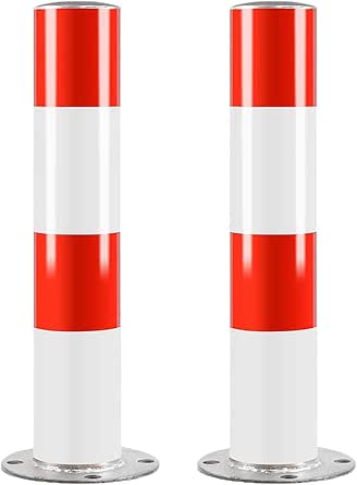 Steel Safety Barrier Bollard Parking Post With ReflectiveSecurity ...