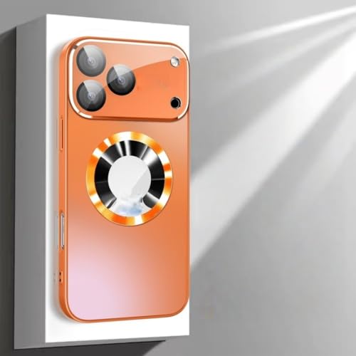 Étui iPhone 17 Pro Max titane métallisé avec protection objectif appareil photo