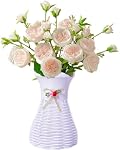 Flower Vase Plastic Woven Rattan Vases Minimalist Modern Art Decorative Vase Flower Arrangement Container for Home Decor Table Wedding