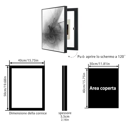 Cache-interrupteur vertical sans perçage pour masquer un compteur électrique mural apparent - 2