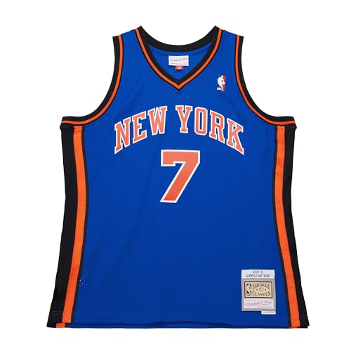 Mitchell & Ness NBA Swingman Jersey New York Knicks 2010 Carmelo Anthony, bleu, XXL