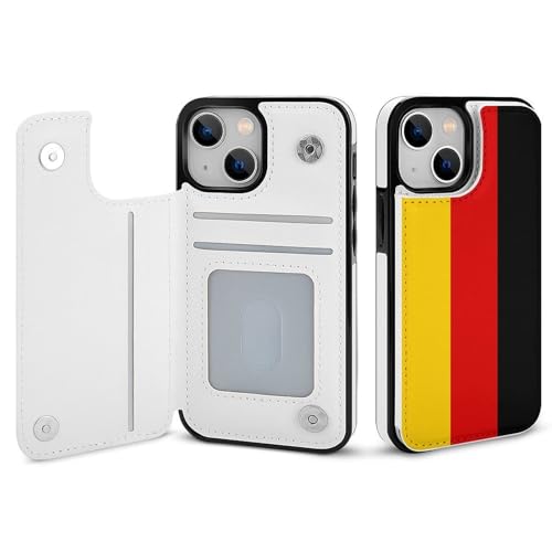適用 iPhone12Pro用ケース 手帳型 ドイツ 国旗 スマホケース カード収納 スタンド機能 アイフォン12Proケース 耐衝撃 PUレザー カバー 財布型 Case