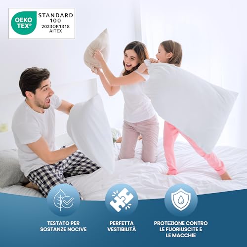 Utopia Bedding Coprimaterasso Singolo Impermeabile 80 X 190 Cm, 4 Angoli Elasticizzati, Certificato OEKO-TEX, Proteggi Materasso, Traspirante, Lavabile - 3