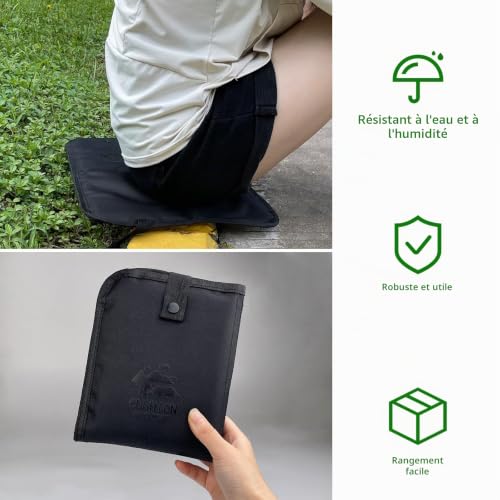 VELLUSTRA Siège Pliable, Coussin D'assise Thermique Imperméable, Tapis Siège Extérieur Impermeable, Ultralégère Pliable aux Activités Air Telles Que la Randonnée, Le Camping et Les Pique-Niques – vue 5