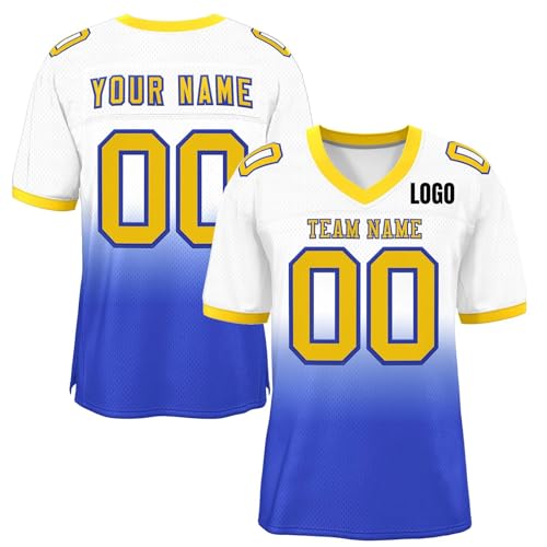 Image of Custom Jersey Personalized and Number Team Uniform Top for Men and Women Sportswear White S