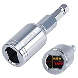 EVRBUL 0.48 × 0.33 in Upgraded Stainless Steel Trailer Winch Electric Drill Adapter Winch Handle Comfort Grip Crank Handle Replacement for Hand Crank Winch Boat Trailer Manual Winch Small Sized