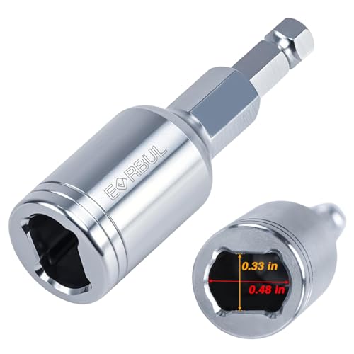 EVRBUL 0.48 × 0.33 in Upgraded Stainless Steel Trailer Winch