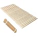 Herrselsam Somier de láminas premium de 90 x 200 cm para su Bet 28 listones de madera, listo para montar, adecuado para todo tipo de colchones