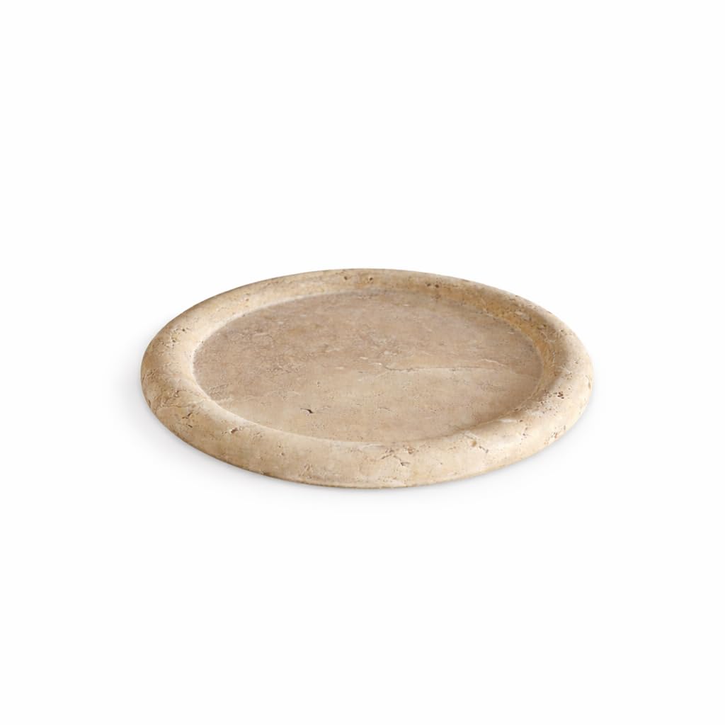 Bandeja de travertino Bursera Luna como regalo original de decoración para el hogar