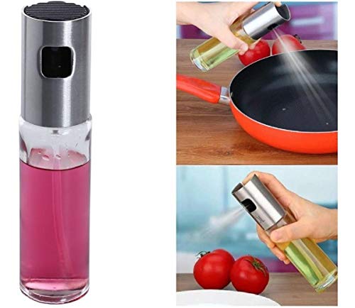 Porta Azeite Vinagre Spray Galheteiro Dosador Aço Inox Chef