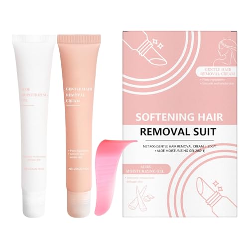 Crema Depilatoria Facial - Depilación Corporal Hidratante,Kit Hidratante para Rostro Cejas Labio Mentón Cuello Casa Viaje