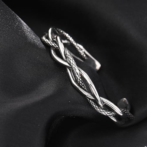 Pulsera Vintage de Plata en Acero Inoxidable Unisex miniatura 5