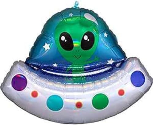 Globo extraterrestre con diseño de nave extraterrestre
