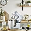 Kenwood KVL4110S Impastatrice Planetaria Chef XL con Ciotola da 6,7L, 3 Ganci di Miscelazione + FRULLATORE, Personalizzabile con oltre 25 Accessori Opzionali Acquistabili Separatamente, 1200W, Silver