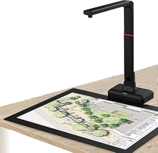 A2 Overhead Scanner – Automatic Large Format Document Scanner with Book Double Page Smoothing & Segmentation (for A2 Size Docs & Books)