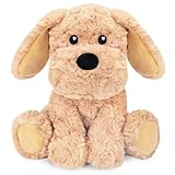 Golden Retriever Dog Microwavable & Weighted Puppy Stuffed Animals- 1.5 Lbs Unscented Doodle Heating Pad for Warmth, Period Cramps & Anxiety, Cute Dog Plushie Toy Gifts for Women Girls & Kids