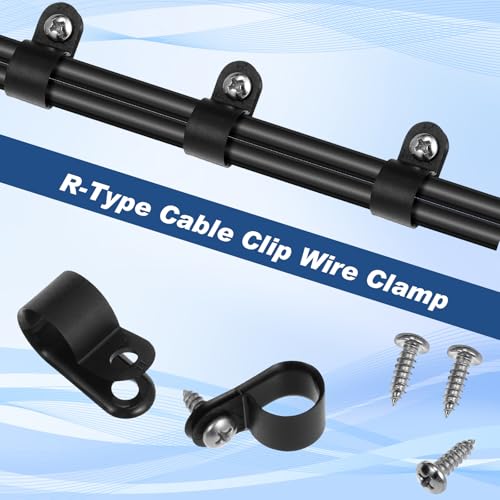 Clips de câble de type R pour regrouper les fils électriques encombrants