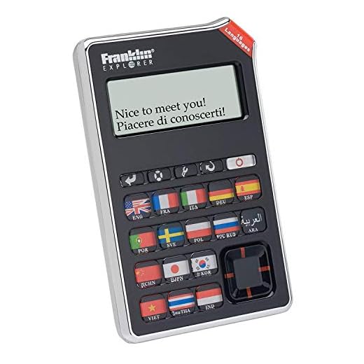 Franklin 16 Language Speaking Phrase Translator EST-4016 (Renewed)