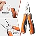 WIWUE GUO Needle Nose Pliers, Multi Tool, Hiking Essentials, Fathers Gifts, Pocket Knife, Multitool Pliers, Camping Knife with Holster and Nylon Sheath for Outdoor, Fishing, Hunting, Hiking
