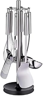 WMF Kitchen Tool Set 7-Pieces Plus Cromargan Stainless Steel Silicon Frosted