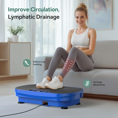FEIERDUN Vibration Plate Exercise Machine, Vibration Plate for Lymphatic Drainage, Power Plate Vibration Platform for Weight Loss, Toning & Wellness 5 41DB4d5 NcL. AC